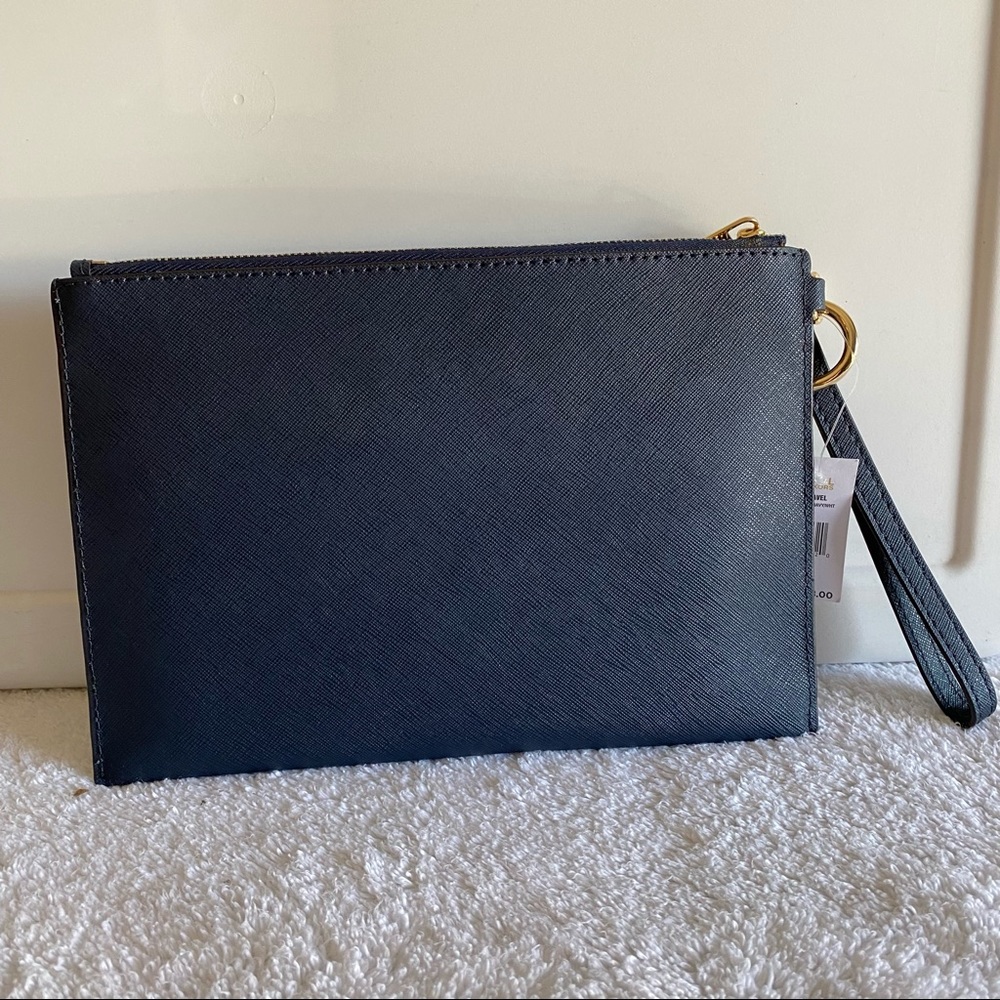 Michael Kors Leather Jet Set Travel Navy - Picture 2 of 6